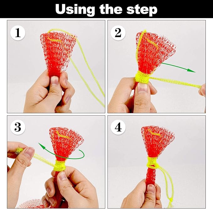 Melon Hammock Watermelon Nets, 18inch 100pcs Heavy Duty Watermelon Net for Garden Melon Net for Trellis Vertical Garden Growing, Honeydew Melon Nets with Drawstring(16-22lbs)