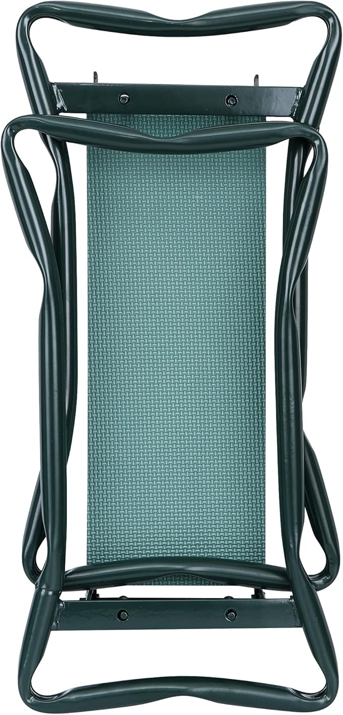 HomGarden Folding Garden Kneeler Seat Bench Stool w/Soft Kneeling Pad and Large Tool Pouch Foldable Gardener Stool (4 Sets)