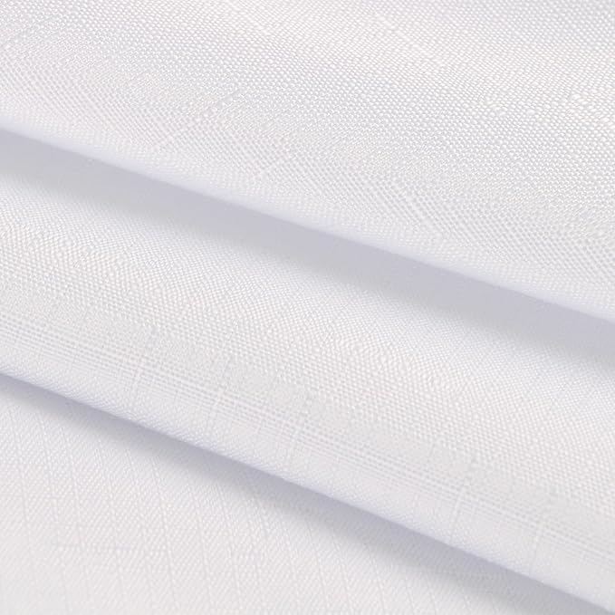 Outdoor Tablecloth Wrinkle-Free Stain Resistant Waterproof Polyester Fabric Table Cover with Zipper Umbrella Hole for Picnic/Party/Dinner/Patio Garden(70inch Round,Zippered,White)