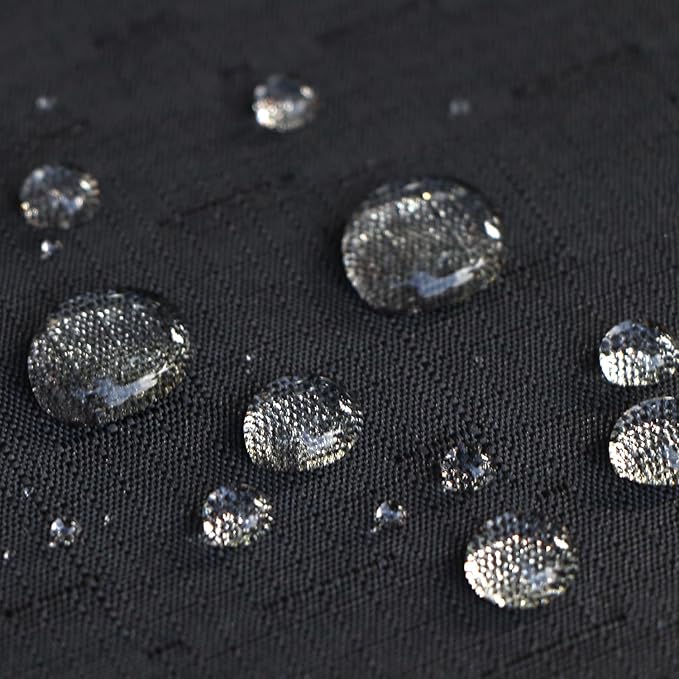 Outdoor Tablecloth Wrinkle-Free Stain Resistant Waterproof Polyester Fabric Table Cover with Zipper Umbrella Hole for Picnic/Party/Dinner/Patio Garden(70inch Round,Zippered,Black)