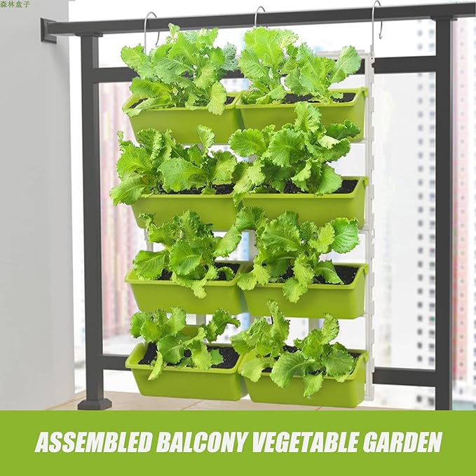Gdrasuya10 Hanging Pots for Plants Indoor Vertical Garden Wall Planter, Wall Mounted Hanging Planter for Indoor/Outdoor