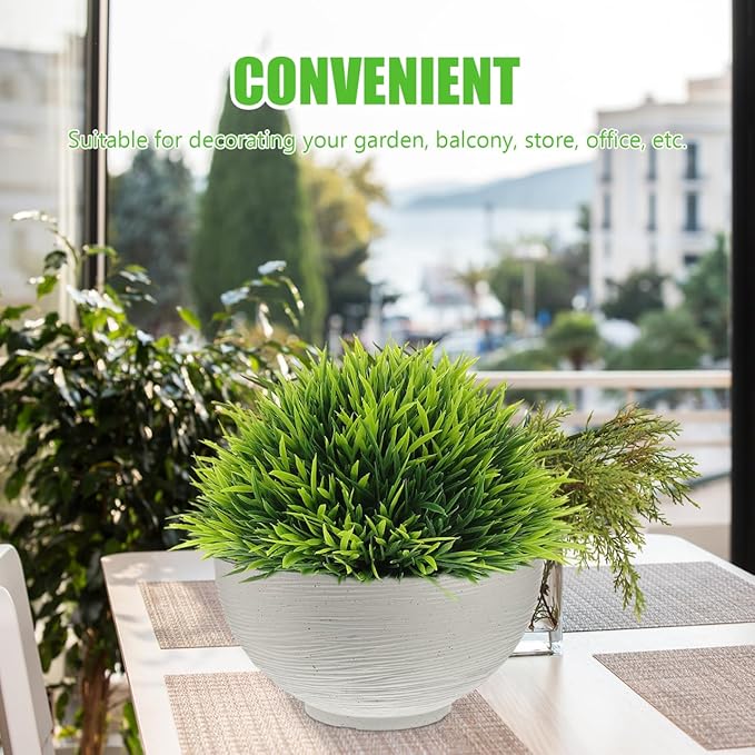 Angoily Hydroponics Planter Garden Bowl Hydroponic Planter Water Lily Container Pot Succulent Cactus Bowl Flower Pot Mini Fishbowl for Home Office Garden White Vintage Succulents