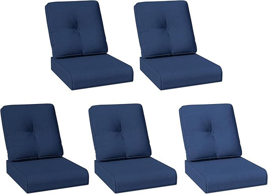 Joyside Outdoor Chair Cushions Set, 22x25/22x24 Inch Patio Furniture Deep Seat Cushions, Water Resistant & Thick Cushion, Outdoor Replacement Cushions for Seat and Sofa