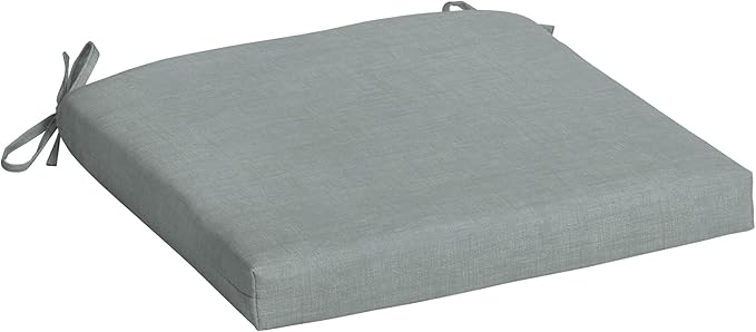 Arden Selections Rocking Chair Cushion, 19 x 18, Rain-Proof, Fade Resistant, Cushions for Rocking and Outdoor Chairs 19 x 18, Stone Grey Leala (Pack of 4)