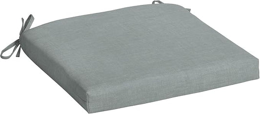 Arden Selections Rocking Chair Cushion, 19 x 18, Rain-Proof, Fade Resistant, Cushions for Rocking and Outdoor Chairs 19 x 18, Stone Grey Leala (Pack of 4)