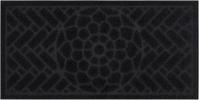 Mohawk Home Entryway Door Mat 2' X 4' All Weather Outdoor Non Slip Recycled Rubber Doormat, Brick Path Impressions Light Brown