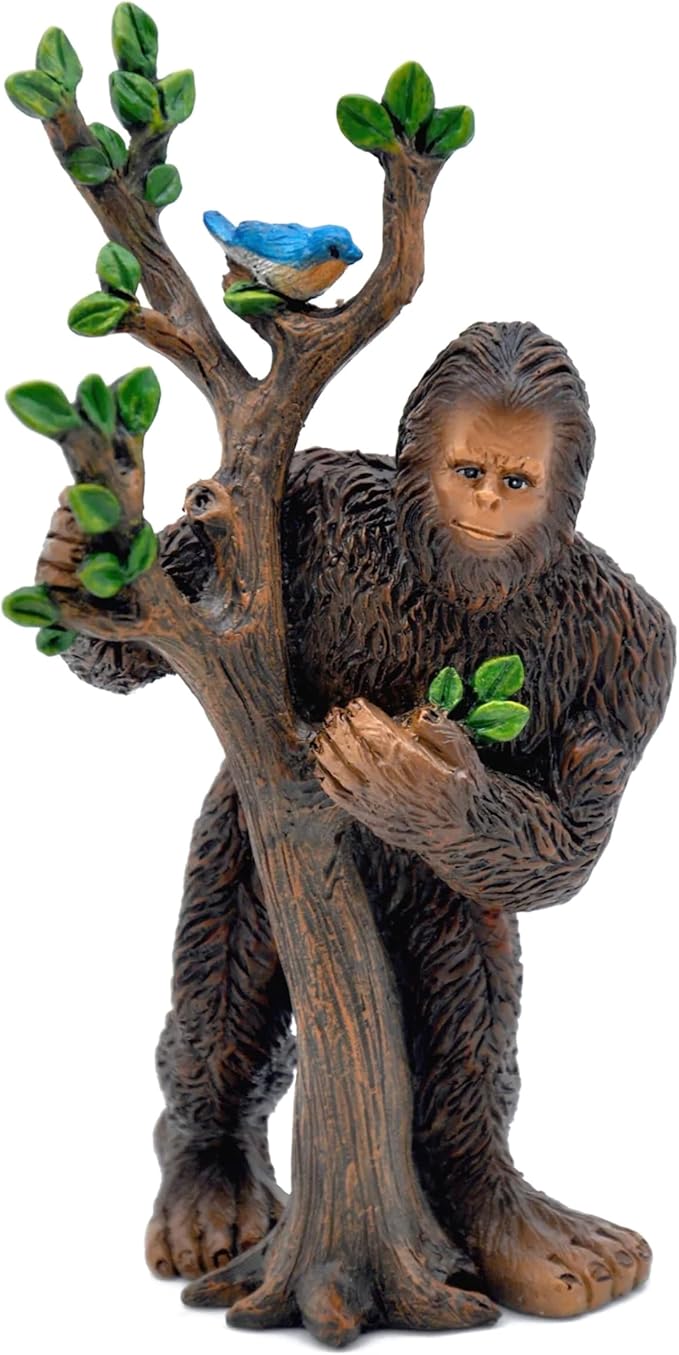Marshall Home & Garden Hiding Sasquatch Big Foot 5 inch Resin Minature Outdoor Patio Lawn Figurine Statue for Garden - Woodland Knoll Collection