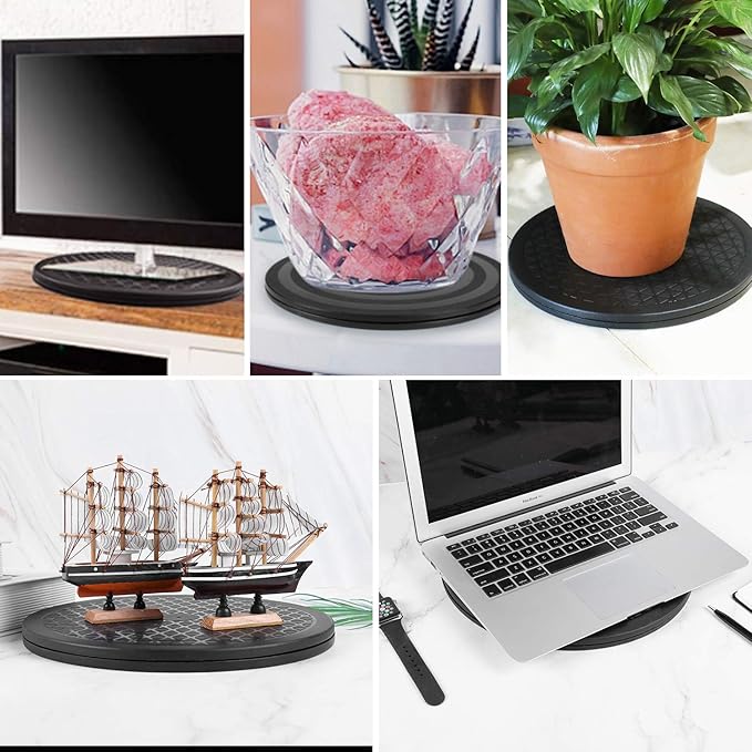 8" Bonsai Turntable Heavy Duty Rotating Garden Swivel Stand for Easy Trimming and Displaying Potted Plant