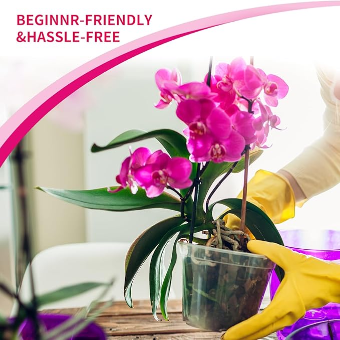 Orchid Potting Mix with Orchid Bark 10QT - New Upgraded Formula for Superior Drainage & Breathability | Premium Soil for Healthy Roots