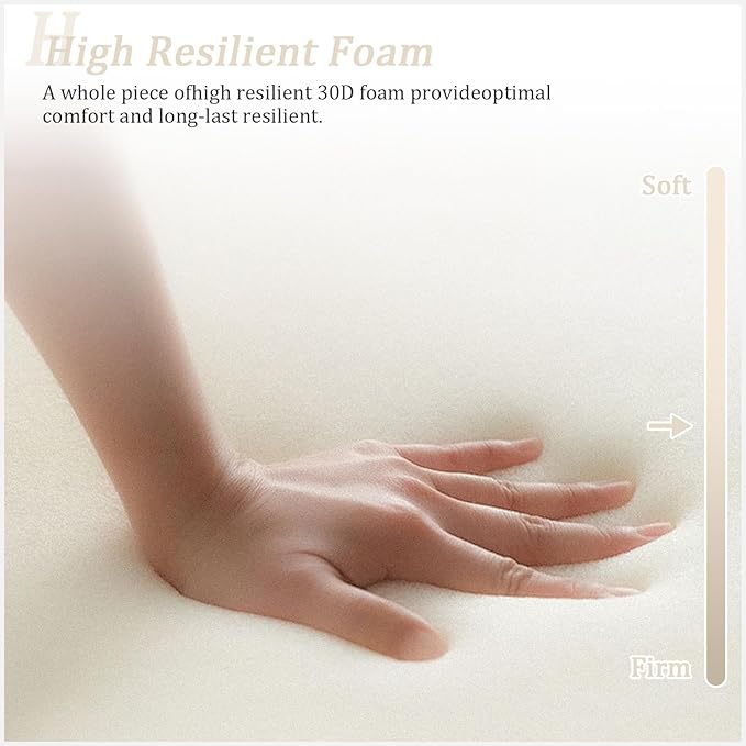 Outdoor Patio Chair Cushions Set 19 L X 19 W X 4 H Inch Waterproof & Fade Resistant Deep Seat and Back Cushions with Removable Covers Outdoor Seat Cushion Set for Chairs and Sofas