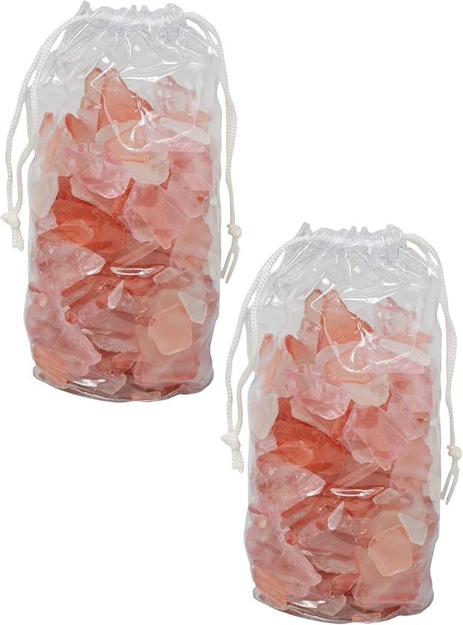 Around 4 Pounds of Decorative Stones Perfect for Aquariums, Vase Fillers, Table Scatter, Scrapbooking and Much More! Beautiful Gems! (Panacea Pink Sea Glass)