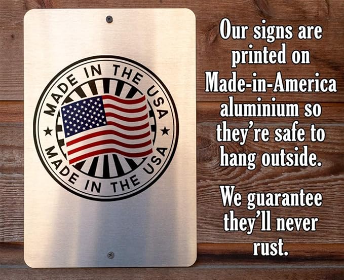 Metal Sign - Trespassers Will Be Composted - Durable Metal Sign - Use Indoor/Outdoor - Makes a Great Funny Garden Sign For Men and Women (8" x 12")