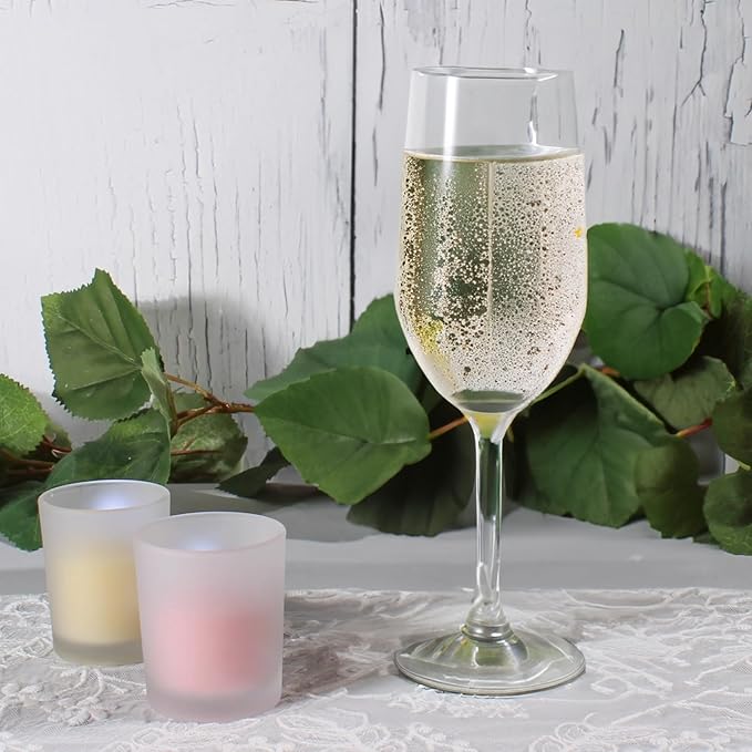 WGV Frosted Tea Light Votive Candle Holder 2.2x2.75, Tiny Utility Cylinder Glass Vase, Small Planter Terrarium for Home Accent Decor, 24 Pc