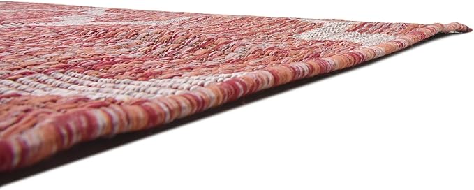 Unique Loom Outdoor Trellis Collection Area Rug (9' x 12' Rectangle, Rust Red/ Ivory)