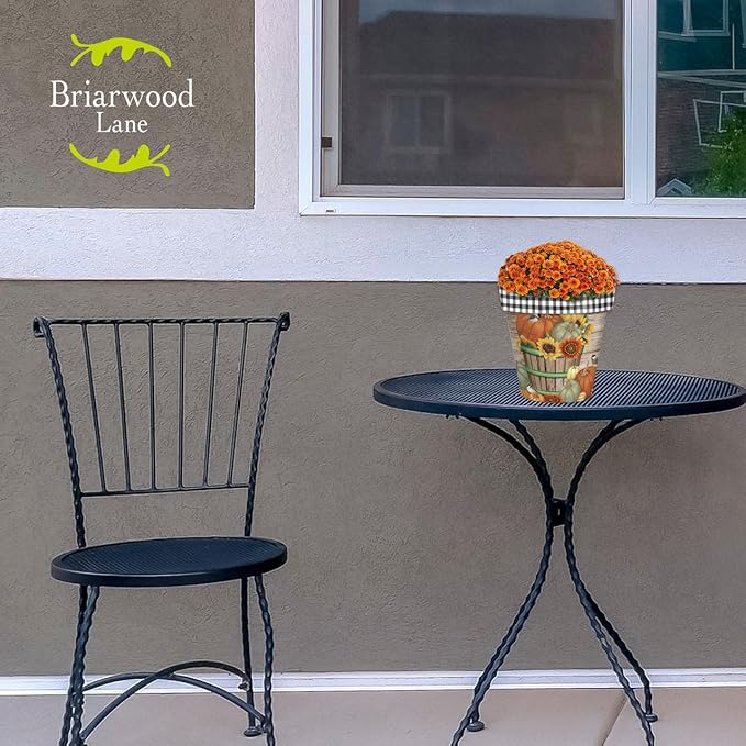 Briarwood Lane Fall Planter 8.5" x 8.5" x 8.5" Bountiful Bushel Small for Fall Planter