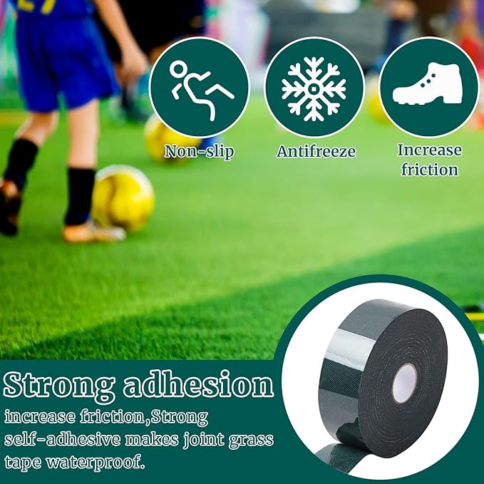 1 Roll 2 in x 65.6 ft Double Sided Turf Tape for Artificial Grass Rug Self Adhesive Artificial Turf Tape for Lawn Garden Carpet Connecting Outdoor Carpet
