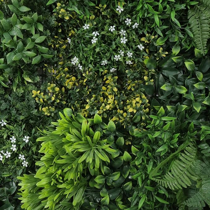 ULAND Artificial Topiary Hedges Panels, Ivy Fence Mat,Verticial Garden Privacy Fence Screen Greenery Wall Backdrop Decor, Garden Privacy Screen Fence（B052） 40x40‘’
