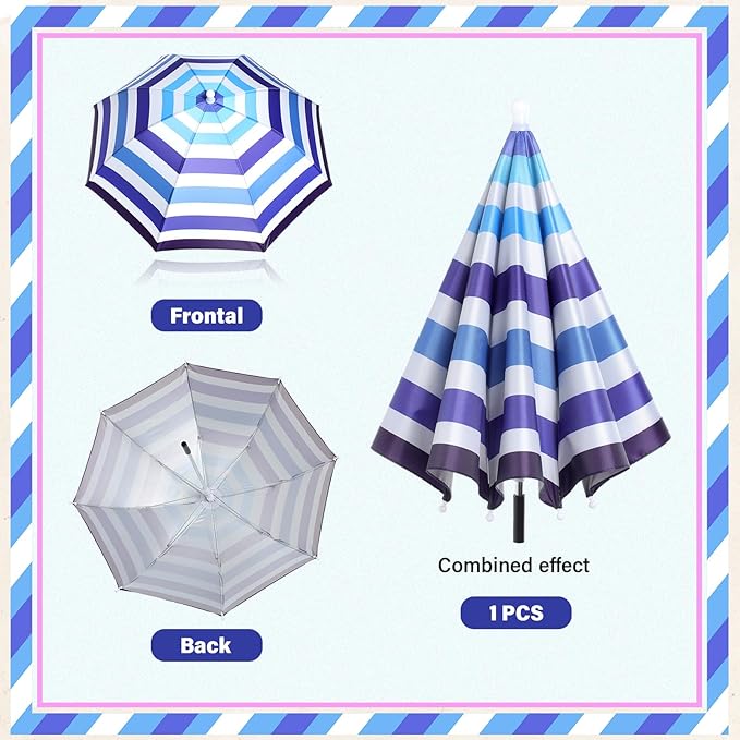 Abbylike 1 Set Plant Umbrellas for Outdoor Plants, Patriotic Garden Umbrella Shade for Potted Plants and Garden Beds Plant Cover for Sun