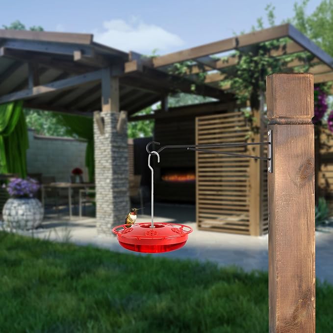 8" Plant Hangers 6 Pack, Metal Plant Hooks for Basket, Flower, Planter, Feeder, Lantern, Wind Chime, Hanging Plant Bracket for Wall Fence Porch Outdoor Indoor
