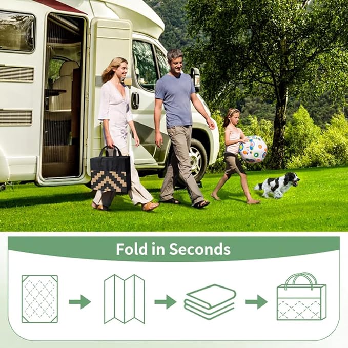 Floral Outdoor Rug 8x10 Modern Dark Blue Red Yellow Botanical Flower Area Rugs for Patio Garden Deck Porch Balcony Waterproof Non Slip Camping Yard Large Carpet Thin Washable Low Pile Floor Mat
