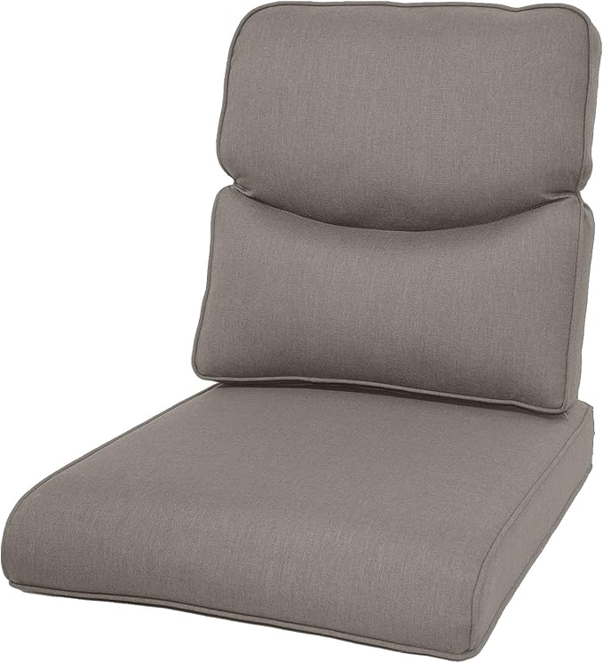 Outdoor Chair Cushions - 22 * 24" Outdoor Patio Cushions with Removable Cover, 28D High Density Sponge Filling Patio Furniture Cushions for Chairs, Rocker, Sofa and Loveseat - Grey
