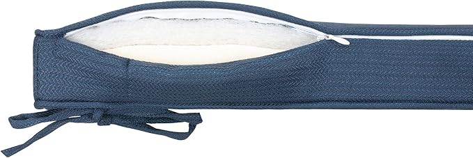 Magpie Fabrics Indoor Outdoor Waterproof Square Chair Cushion, 18" x 18" x 2.5", 2 Pack, Water Resistant Seat Cushions, for Patio Garden Office, Navy