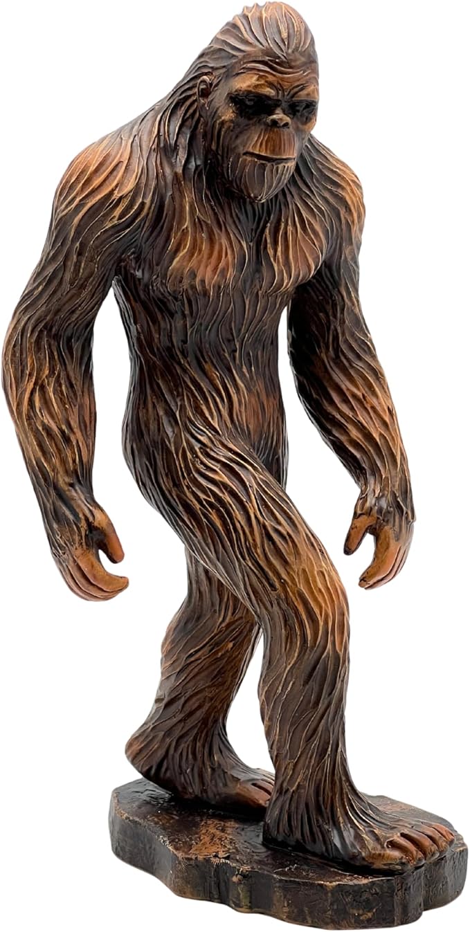 Bigfoot Indoor Outdoor Garden Statue – Rustic Sasquatch Figurine – Unique Big foot Yard Decor – Weather-Resistant UV Protected – Bigfoot Gifts for Lawn, Patio, Home and Office – 8.5” Tall