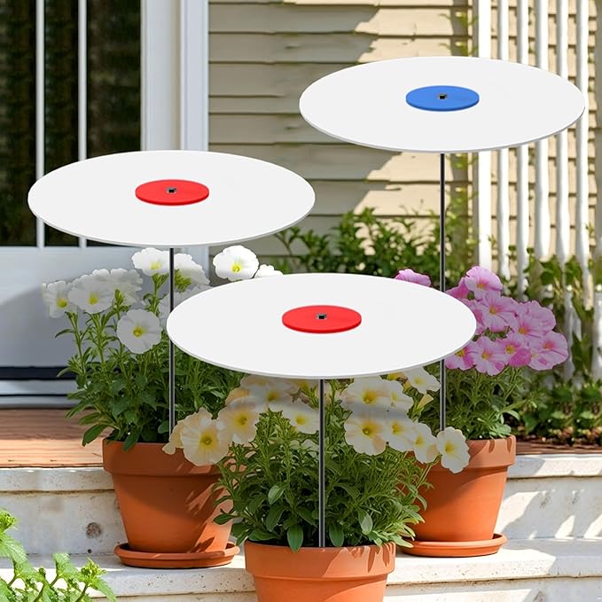 3Pack- 17in Plants Shade Cover for Outdoor Plants, 65% Sunblock garden Shade Cloth, Garden plant umbrellas for flower, Sun Shade for Plants