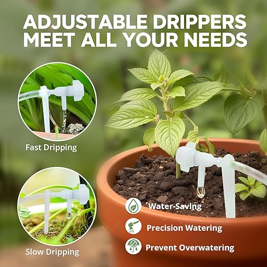 Automatic Plant Waterer Indoor Self Watering System, Plant Watering Devices, Automatic Watering System for 15 Potted Plants with Programmable Water Timer, Plant Watering System for Vacation