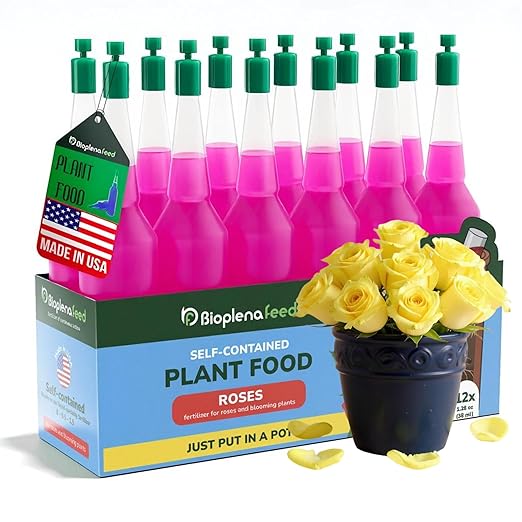 All-Purpose Rose Plant Food Fertilizer | Concentrated Nutrient Solution for Indoor & Outdoor Plants | Promotes Vibrant Blooms, Strong Roots & Lush Foliage | Made in The USA