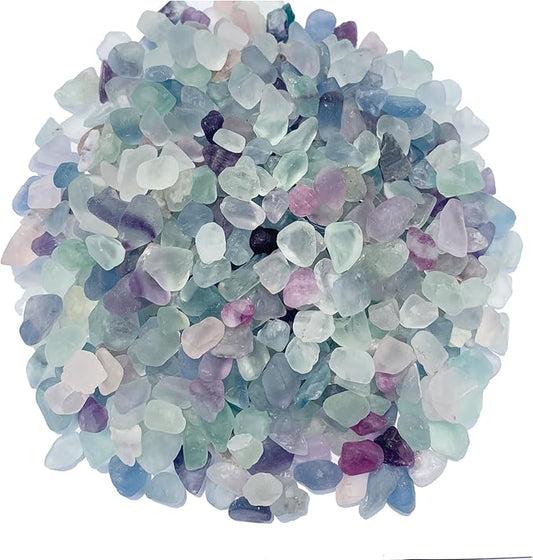1 LB Small Crystals Rocks, Tumbled Chips Stone, Natural Quartz Crystals for Crafts, Pebbles for Indoor Plants, Decorative Stones for Vases, Succulents, Cactus