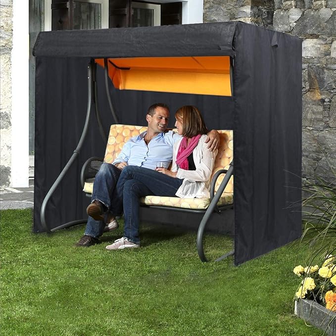 Patio Swing Cover - 3 Seater Hammock Glider Chair, Outdoor UV Resistant, Waterproof - 87L x 60D x 72H Inch