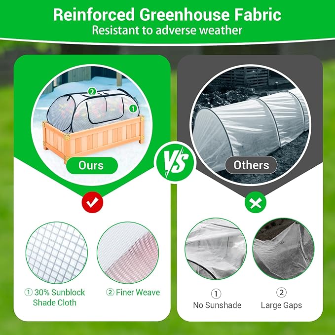 Garden Covers for Raised Beds, Pop Up Raised Garden Bed Cover, Garden Row Plants Cover Accelerator, Greenhouse Cover for Protecting Seedlings Fruits Vegetable Rows 45" L x 22" W x 16" H(1 Pack)