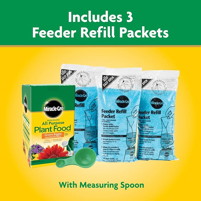 Miracle-Gro Water Soluble All Purpose Plant Food, Fertilizer for Indoor or Outdoor Flowers, Vegetables or Trees, 3 lbs.