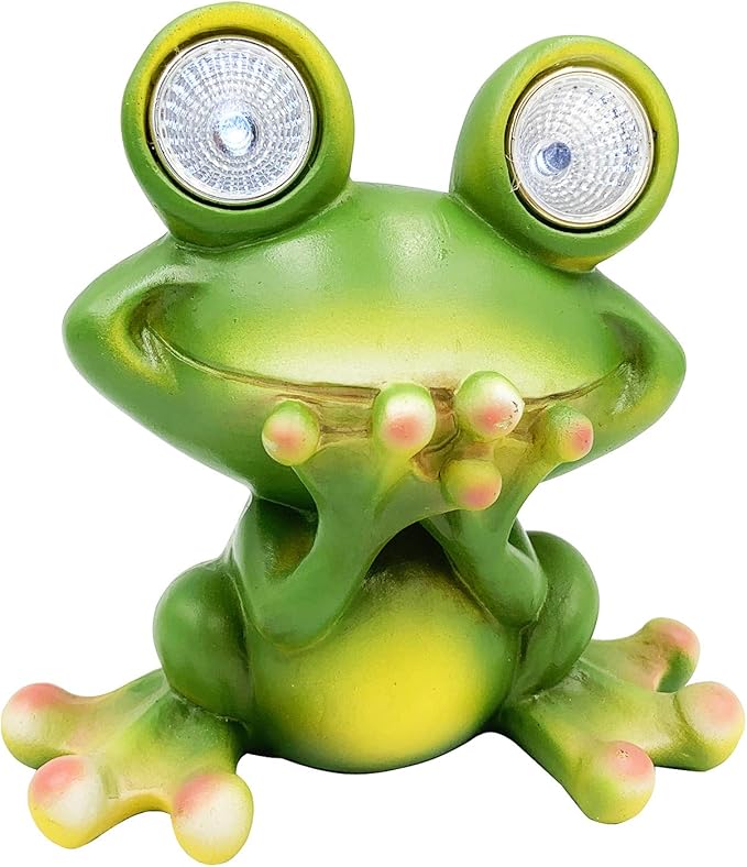 Solar Powered Frog Outdoor LED Garden Light Decor (Speak - NO)