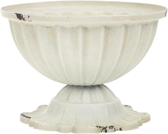 Kichvoe Retro Metal Flower Vase 4.4X4.4X3.14 Inch Small Iron Planter for Wedding Centerpiece Home Office Tabletop Decoration Rustic Style