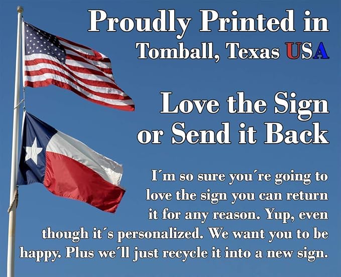 Metal Sign - Trespassers Will Be Composted - Durable Metal Sign - Use Indoor/Outdoor - Makes a Great Funny Garden Sign For Men and Women (8" x 12")