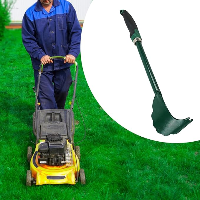 Mower Cutter Cleaning Tool, Mower Deck Cleaner,Mower Deck Scraper, Mower Accessories with Long Rubber Handle for Lawnmower Maintenance, Easy Storage Design