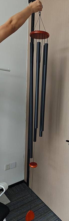 80" Extra Large Wind Chime for Outside Deep Tone, 6 Heavy Duty Tubes Aluminium Metal Extra Large Wind Chimes, Decoration for Garden, Patio, Yard, Gift for Mother's Day