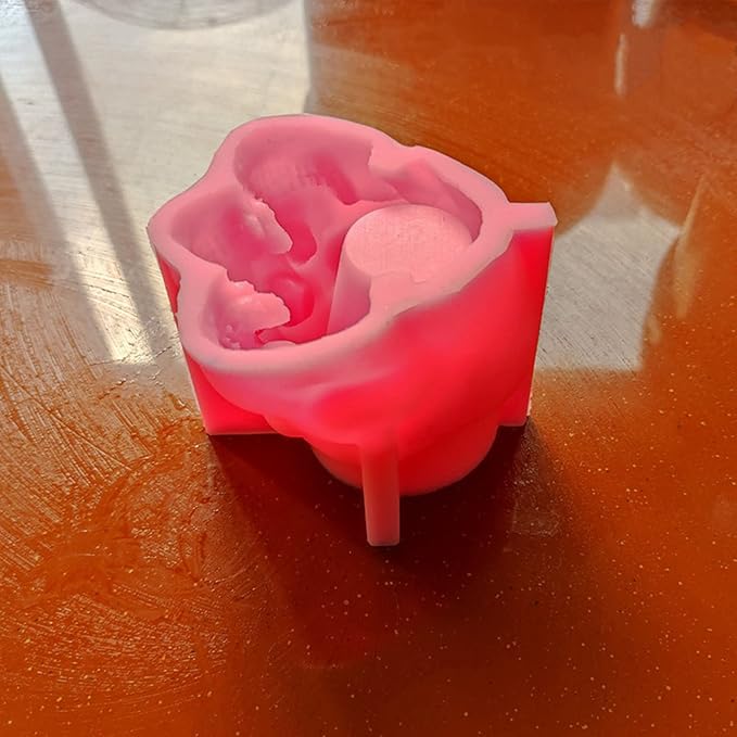 Overlapping Skull Succulent Flower Pot Silicone Mold Concrete Planter Vase Cement Mold Plaster Epoxy Resin Pen Brush/Candle Holder Mold Polymer Clay Mould
