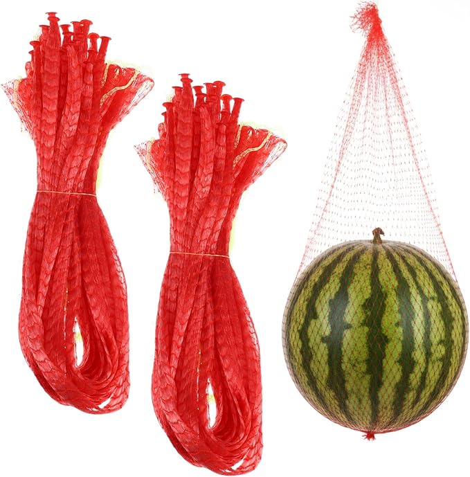 20PCS Fruit Hammock Melon Hammock 17 Inches Watermelon Nets for Watermelon Honeydew Melon Cucumbers Trellis Vertical Garden Grow