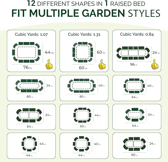 IDZO 8x2x1.4 ft Galvanized Steel Raised Garden Beds Outdoor, 12-in-1 Large Modular Metal Raised Garden Bed with 7 Coating Layers for Vegetables, Herbs, Flower - Ivory
