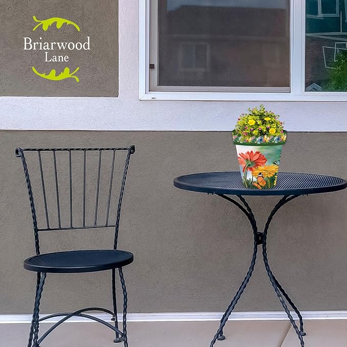 Briarwood Lane Butterflies and Daisies Small Planter