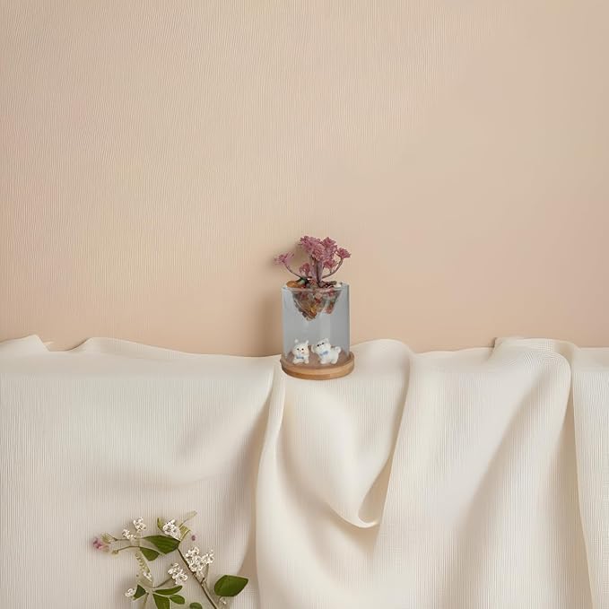 Small Clear Decorative Glass Terrarium Cloche Hole - 4 x 4X 4 Inches Glass Dome with Base for Miniature Succulents - Display Storage Indoor Home Garden Office Tabletop Decor