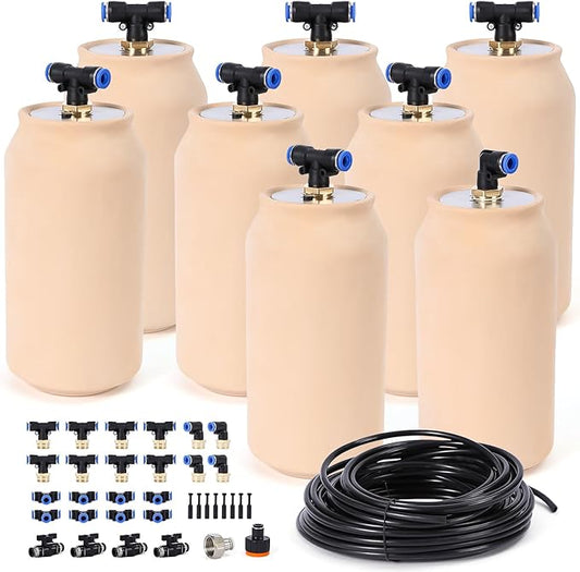 8pcs Olla Watering System for Your Garden 4x4x8in Irrigation System 41oz Self Watering Stakes Insert Automatic Watering Devices Self Watering Spikes Indoor Outdoor Ollas Pot