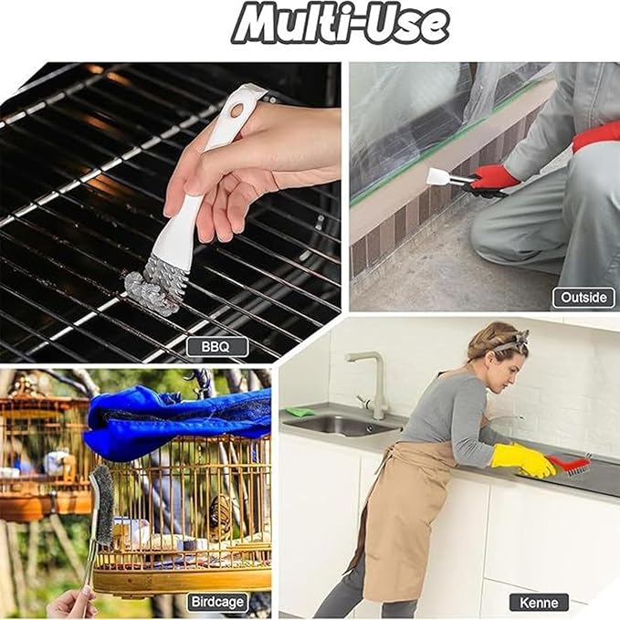 Bird Cage Cleaning Brush - Portable Poop Remover and Scraper Tool, Handy Litter Brush | Aviary Accessories for Hummingbird Parakeet Conure, Birdbath Cleaner for Garden Patio Aviary Care