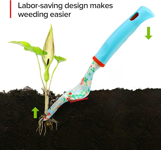 11 Piece Heavy Duty Floral Garden Tool Set Garden Gifts for Women Men Birthday Rust-Proof Aluminum Garden Hand Tools Gardening Kit with Storage Tote Bag Organizer.