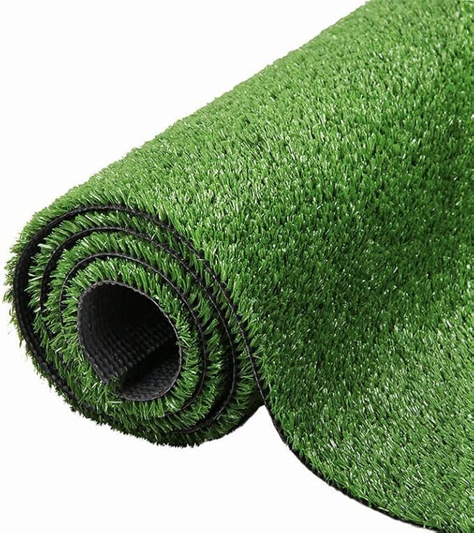 Artificial Grass Synthetic Lawn Outdoor Faux Grass Rug for Patio 0.4 Inch Pile Height 11FTx39FT Astro Turf Grass Roll Carpet Rug Indoor for Bedroom Fake Grass Rug for Pets