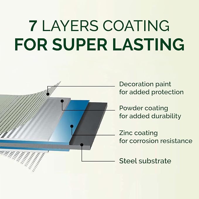 IDZO 8x2x1.4 ft Galvanized Steel Raised Garden Beds Outdoor, 12-in-1 Large Modular Metal Raised Garden Bed with 7 Coating Layers for Vegetables, Herbs, Flower - Ivory