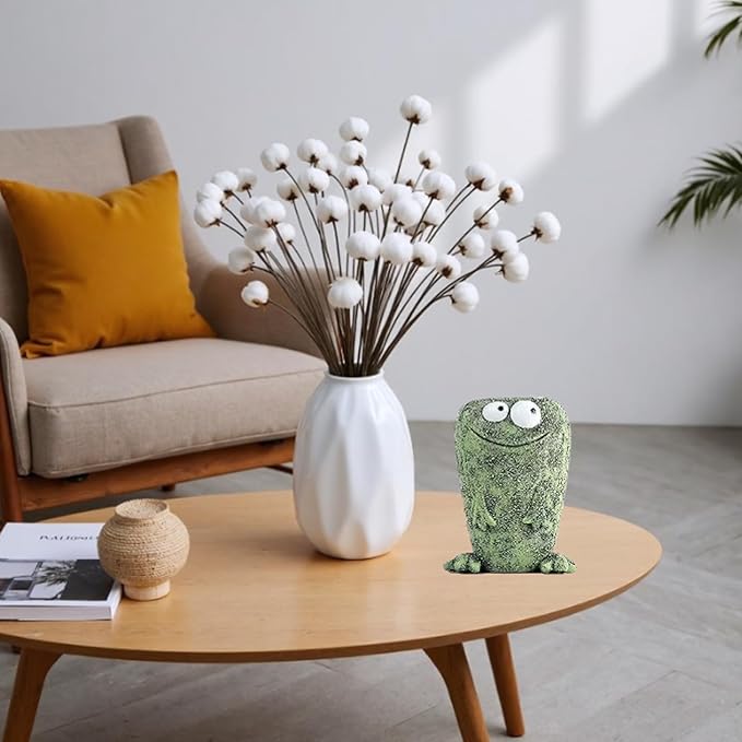 Big and Small Eye Frog Planter - Fun Succulent Planter for Indoor and Outdoor Tabletop Decorations, Wacky Frogs, Christmas/Birthday Fun Gift. (Frog A)